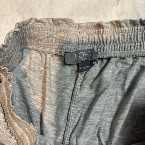 LOFT Gray Short Sleeve Pajama Top - Picture 12 of 15